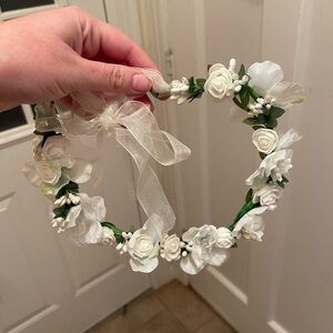Gorgeous white floral crown